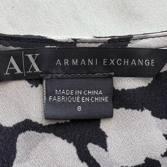 Armani Exchange Cheetah Print Romper Sz 8 - Picture 7 of 8